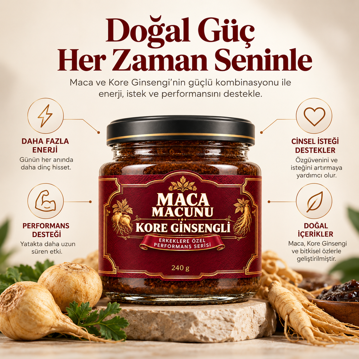 ORGANİK MACA MACUNU